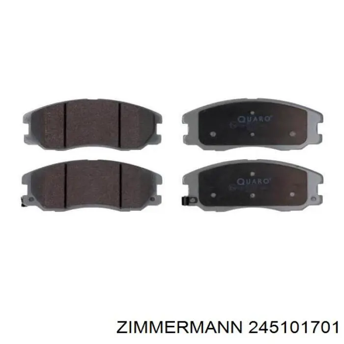 Купити 245101701 Zimmermann Колодки гальмівні передні, дискові
