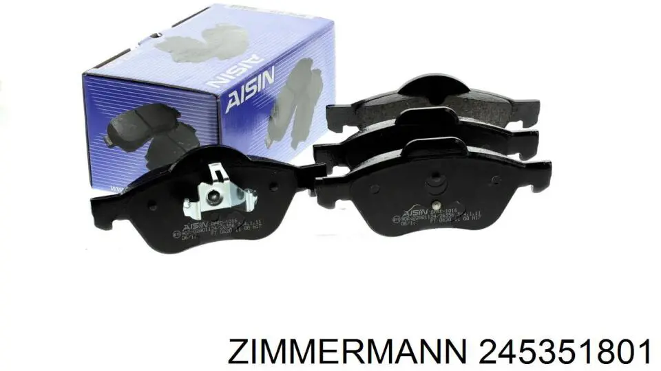 Гальмівні колодки Zimmermann 245351801 ціна, від 21.39 USD
