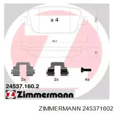 Купити 245371602 Zimmermann Задні колодки