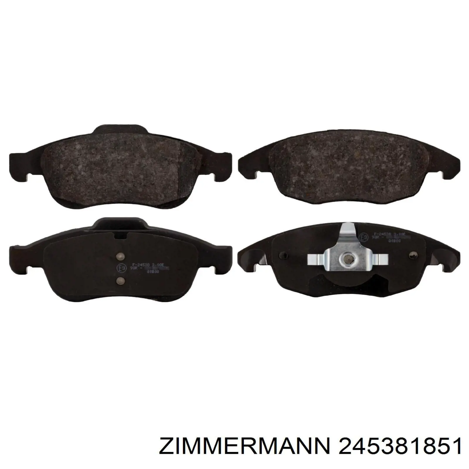 Гальмівні колодки Zimmermann 245381851 ціна, від 20.64 USD