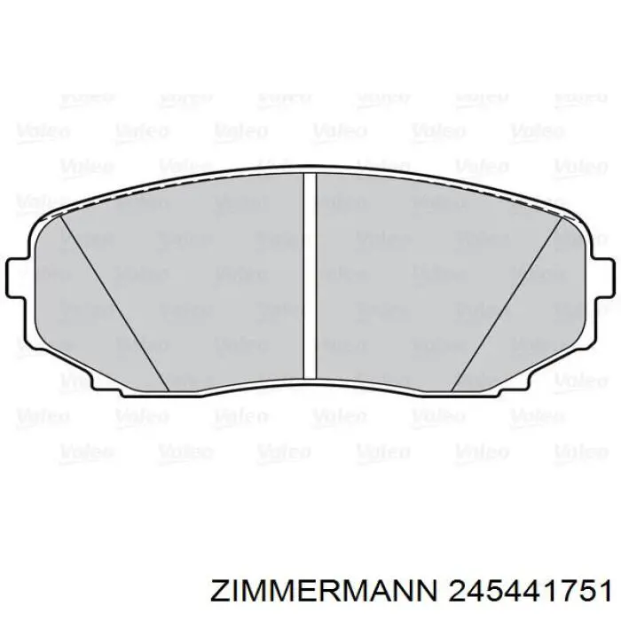 Гальмівні колодки Zimmermann 245441751 ціна, від 49.11 USD