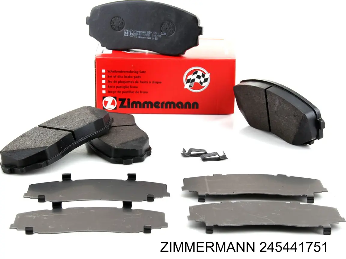 Передні тормозні колодки 245441751 Zimmermann