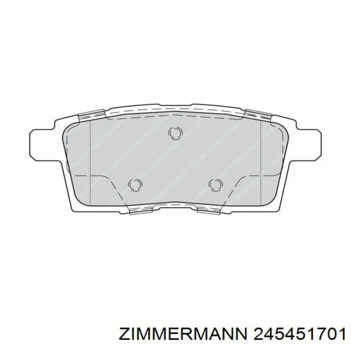 Гальмівні колодки Zimmermann 245451701 ціна, від 32.19 USD