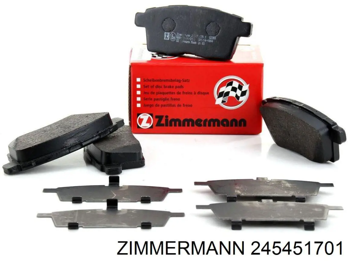 Купити 245451701 Zimmermann Колодки гальмівні передні, дискові