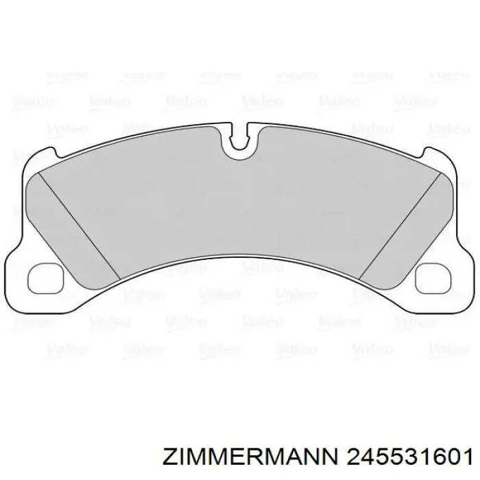 Передні тормозні колодки 245531601 Zimmermann