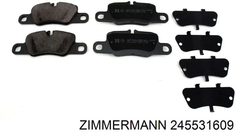 Гальмівні колодки Zimmermann 245531609 ціна, від 133.39 USD