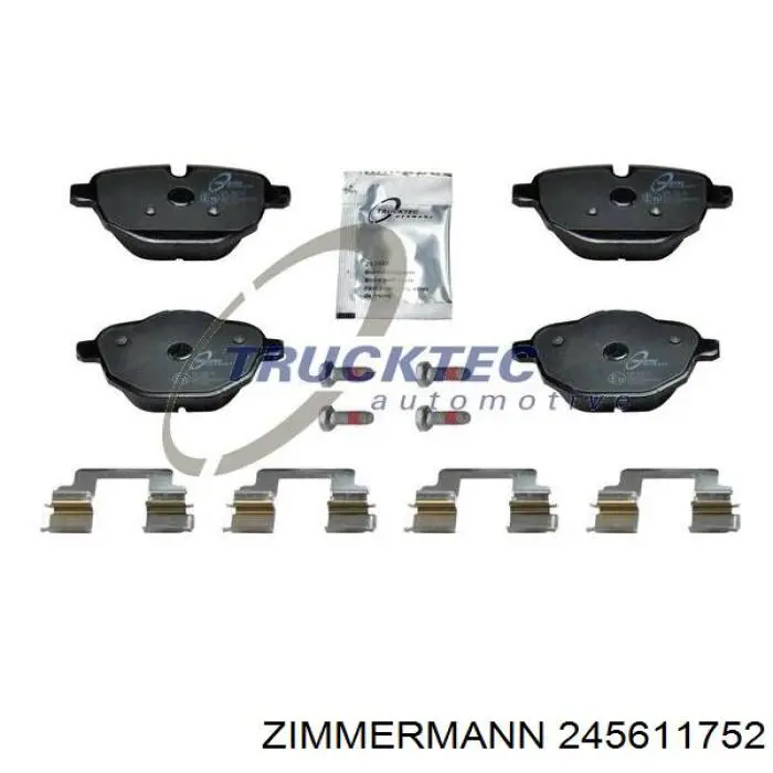 Задні гальмівні колодки Zimmermann 245611752 ціна, від 73.99 USD