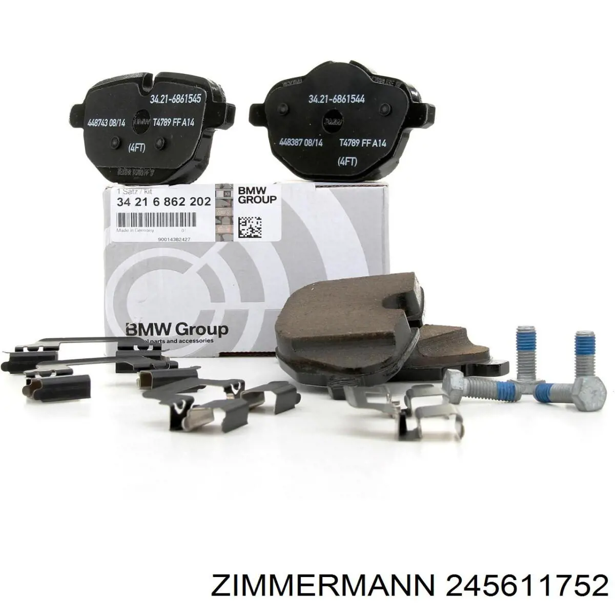 Задні гальмівні колодки Zimmermann 245611752 ціна, від 73.99 USD