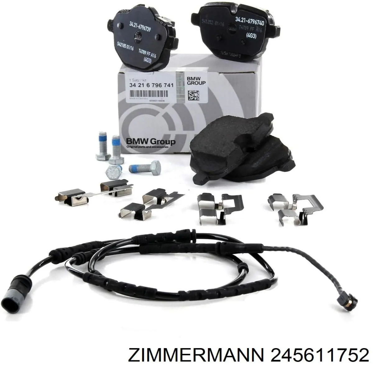 Задні дискові колодки Zimmermann 245611752