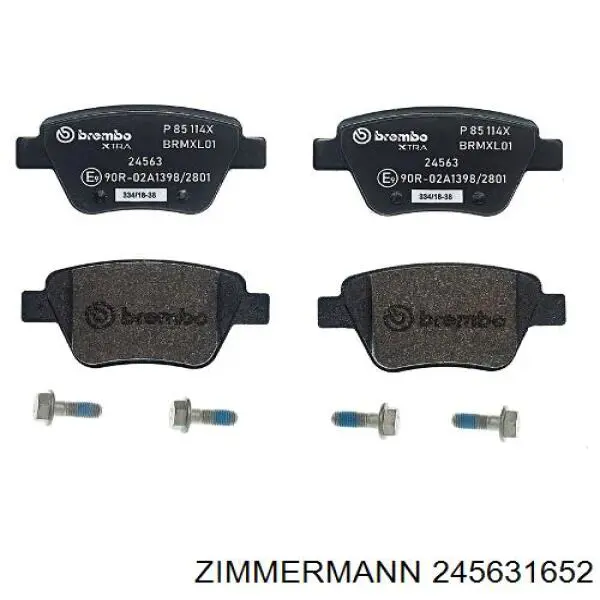 Купити 245631652 Zimmermann Задні колодки