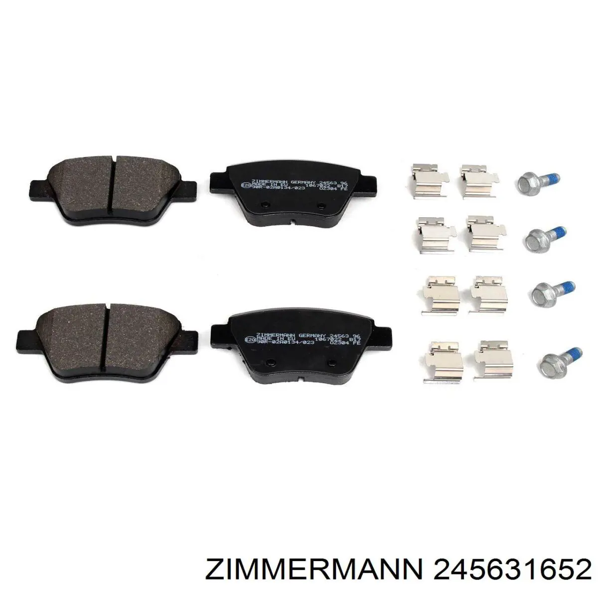 Задні гальмівні колодки 245631652 Zimmermann