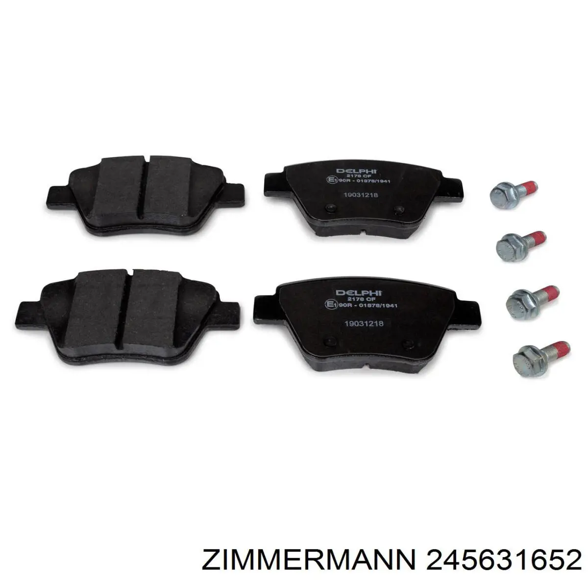 245631652 Zimmermann Колодки гальмівні задні, дискові