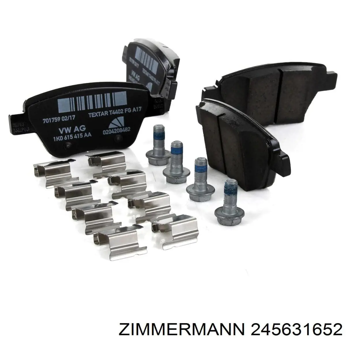Задні гальмівні колодки Zimmermann 245631652 ціна, від 26.04 USD