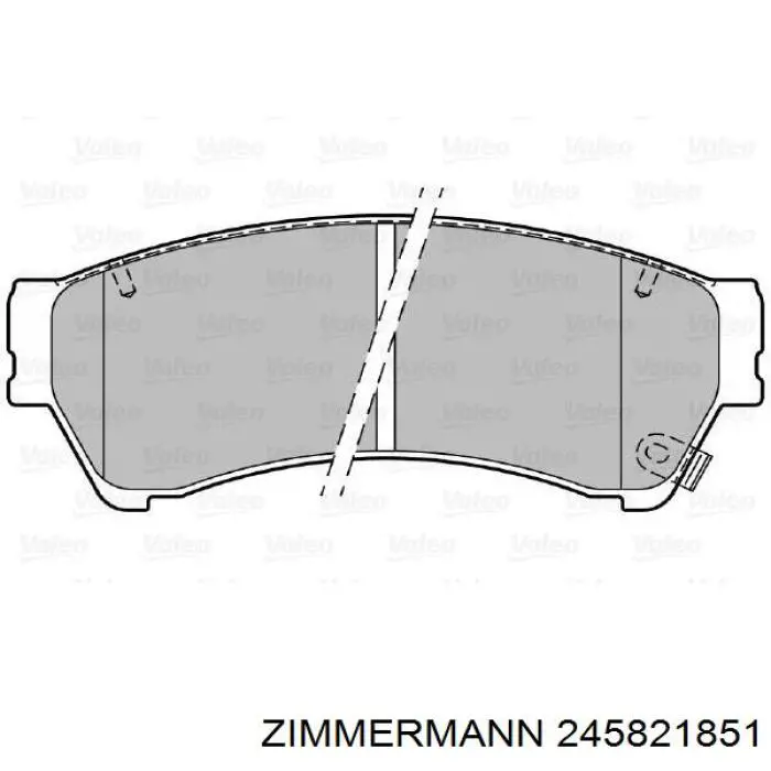 Купити 245821851 Zimmermann Колодки гальмівні передні, дискові