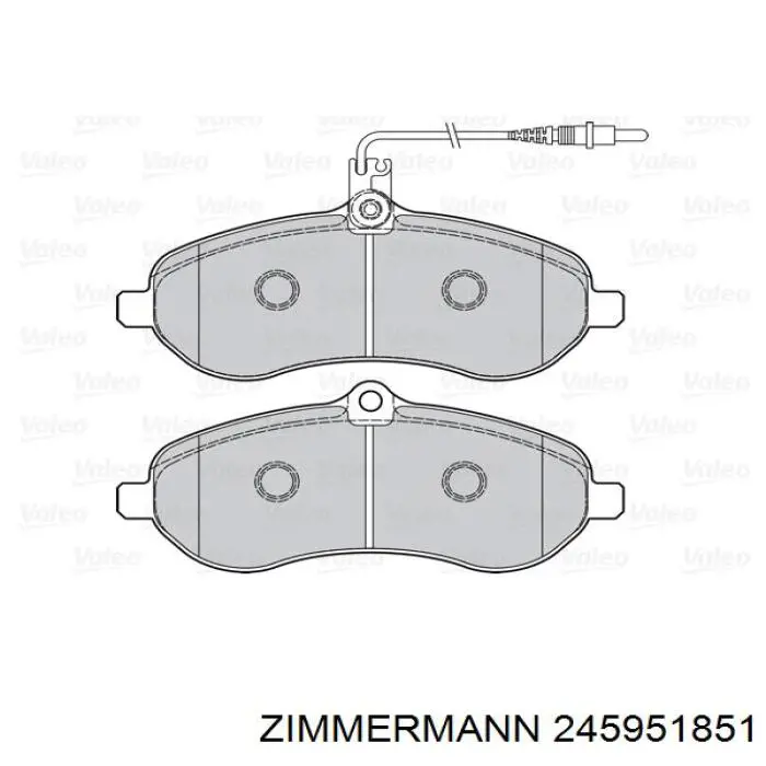 245951851 Zimmermann Передні гальмівні колодки