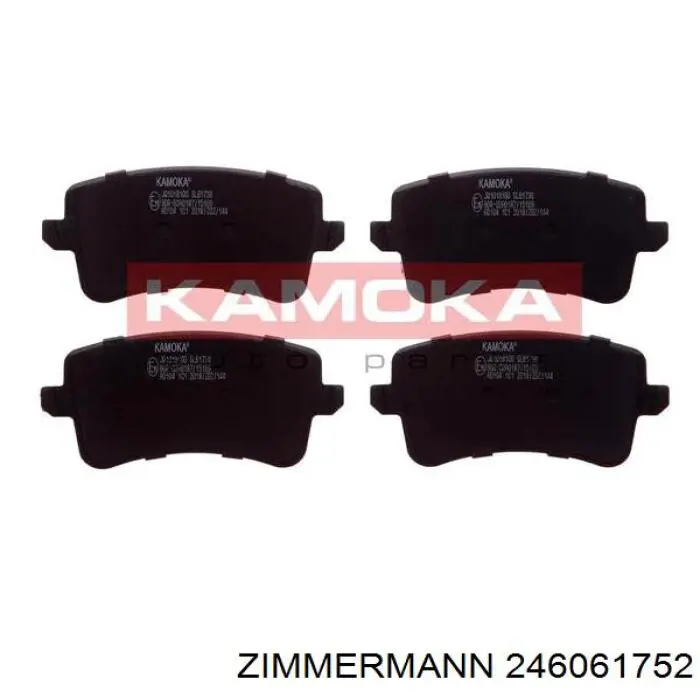Задні гальмівні колодки Zimmermann 246061752 ціна, від 28.20 USD