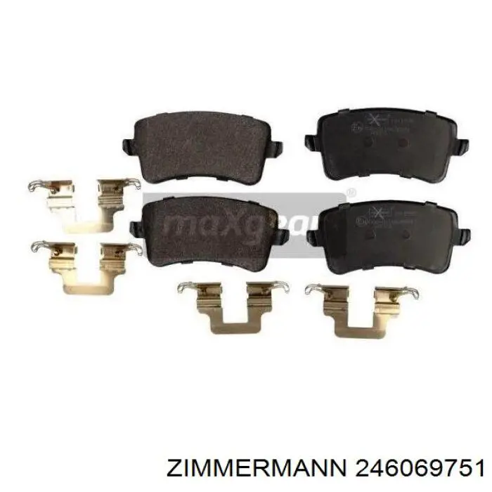Задні дискові колодки Zimmermann 246069751