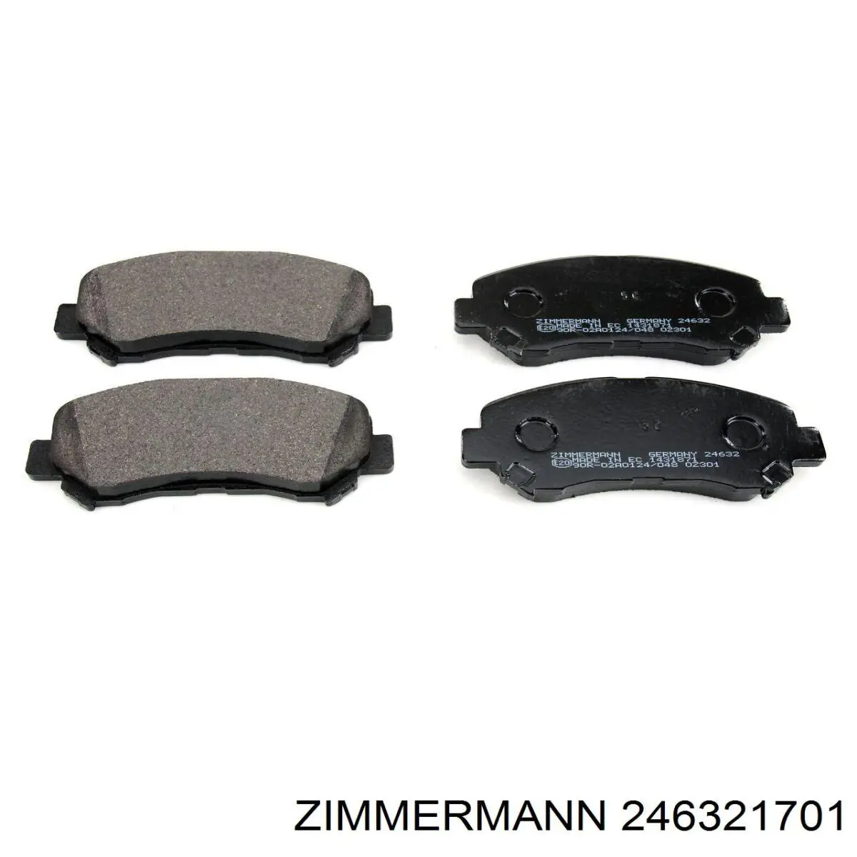 Гальмівні колодки Zimmermann 246321701 ціна, від 29.87 USD