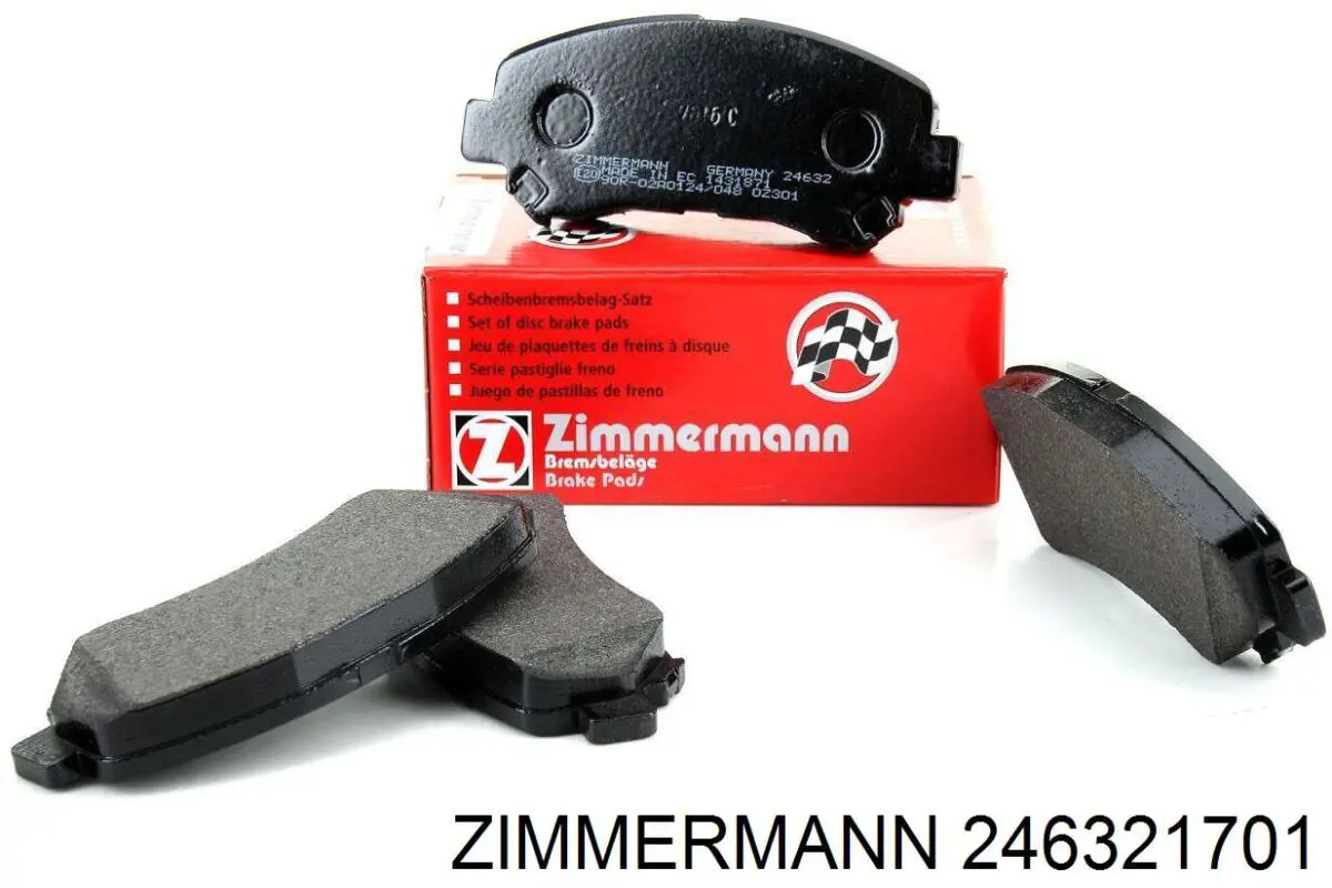 246321701 Zimmermann колодки гальмівні передні, дискові