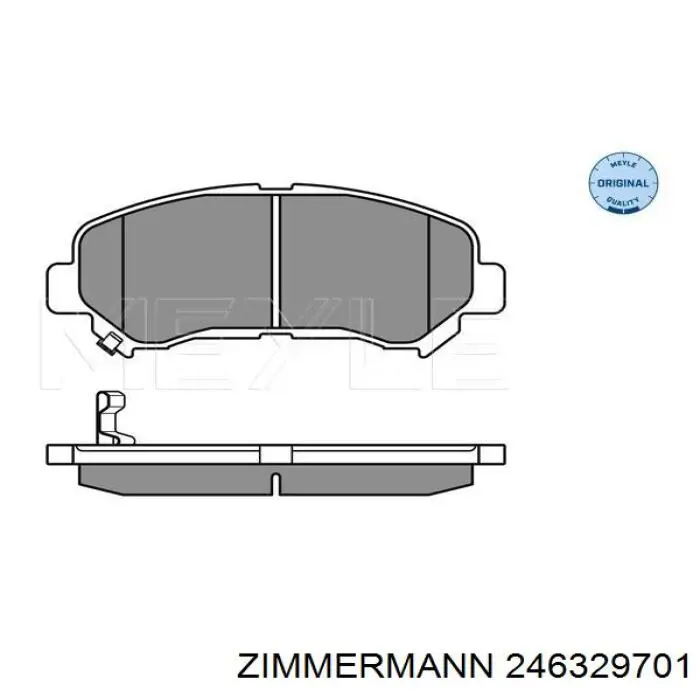 Купити 246329701 Zimmermann Колодки гальмівні передні, дискові