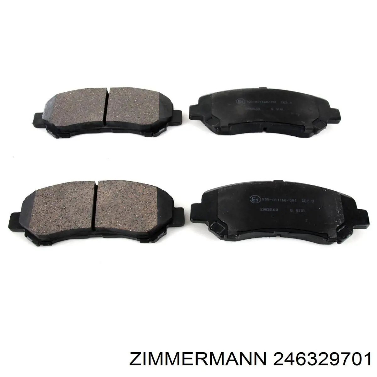 Передні тормозні колодки 246329701 Zimmermann