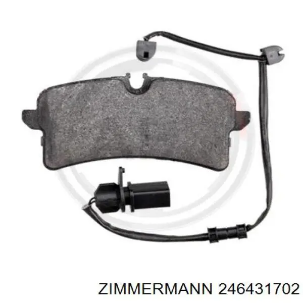 Задні гальмівні колодки 246431702 Zimmermann