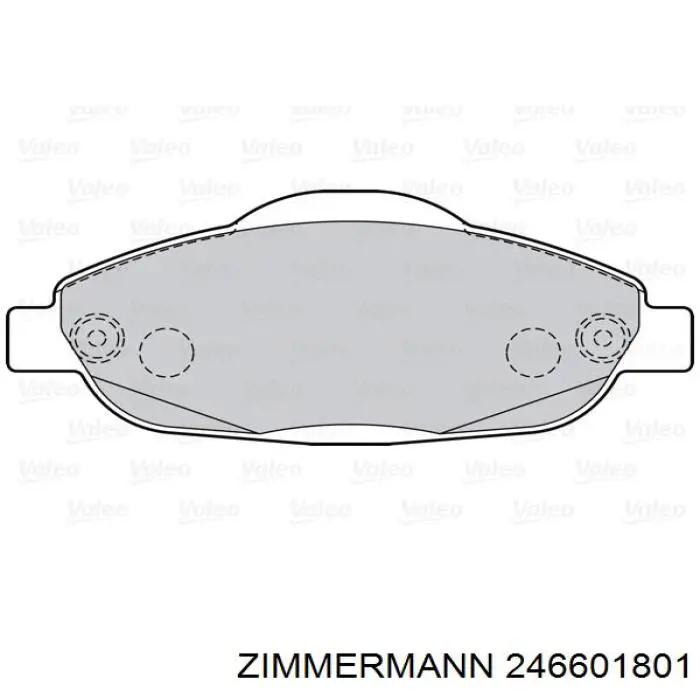 Гальмівні колодки Zimmermann 246601801 ціна, від 31.73 USD