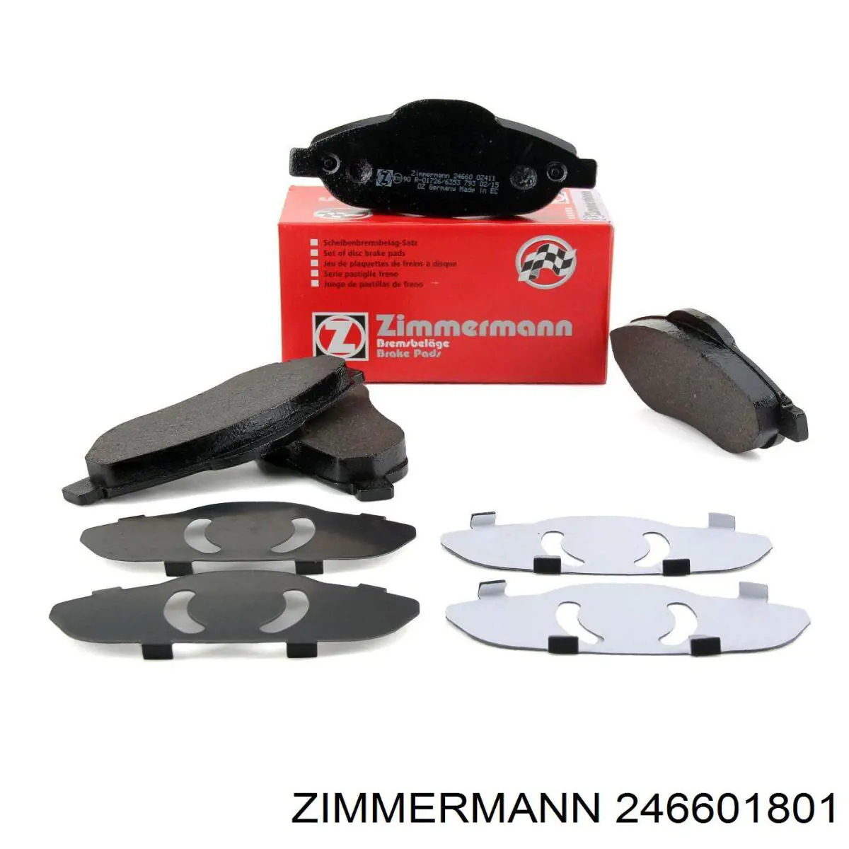 Купити 246601801 Zimmermann Колодки гальмівні передні, дискові