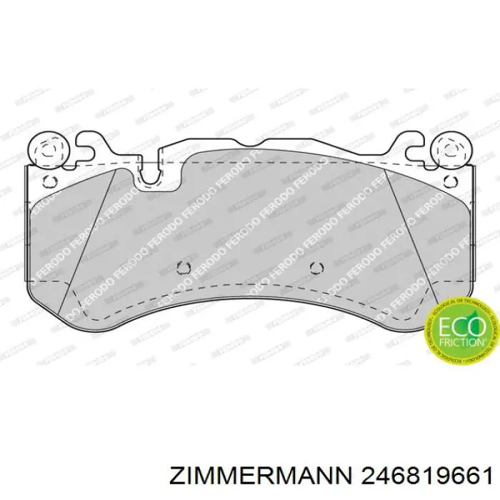 Гальмівні колодки Zimmermann 246819661 ціна, від 186.53 USD