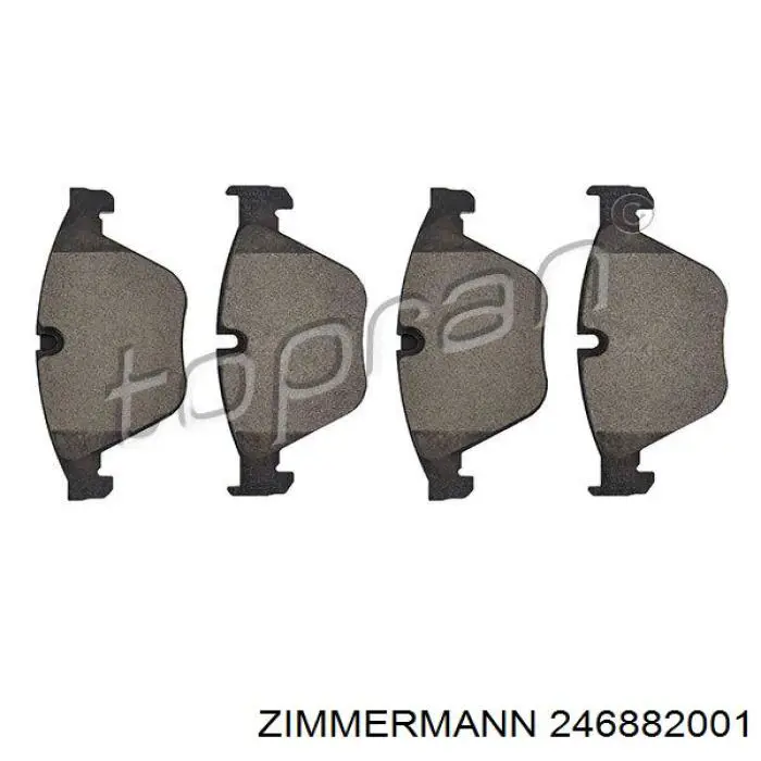 Купити 246882001 Zimmermann Колодки гальмівні передні, дискові