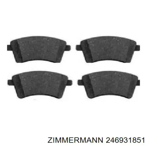Тормозні колодки Zimmermann 246931851