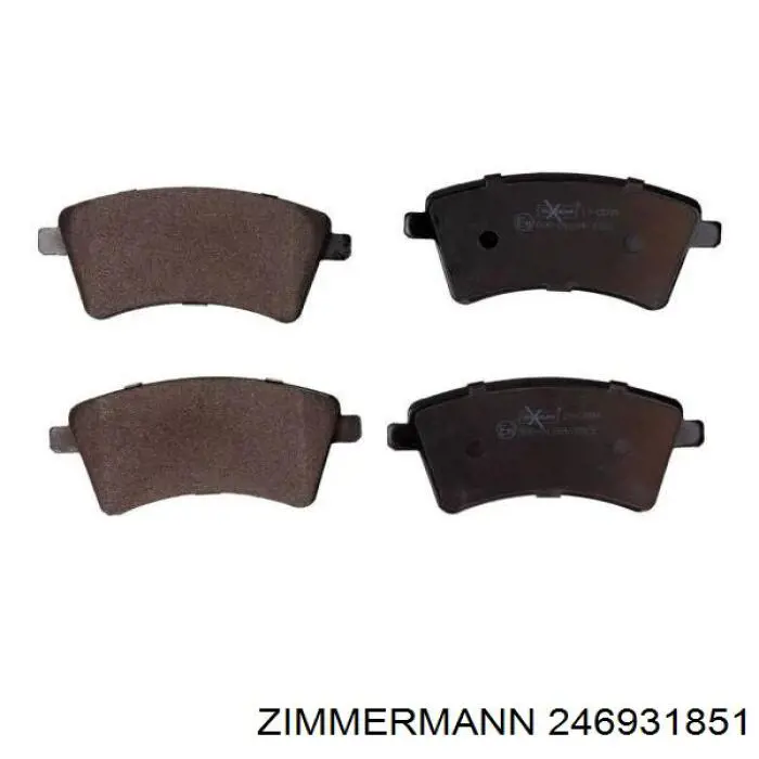 Гальмівні колодки Zimmermann 246931851 ціна, від 18.48 USD