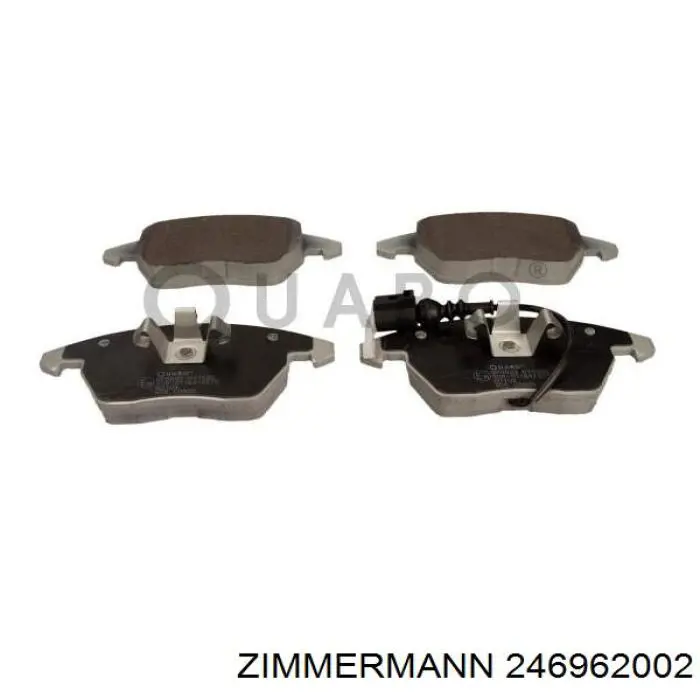 Купити 246962002 Zimmermann Колодки гальмівні передні, дискові
