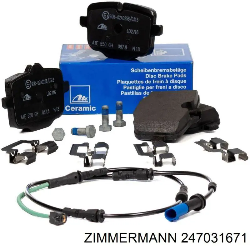 Купити 247031671 Zimmermann Задні колодки