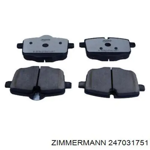 Задні гальмівні колодки 247031751 Zimmermann