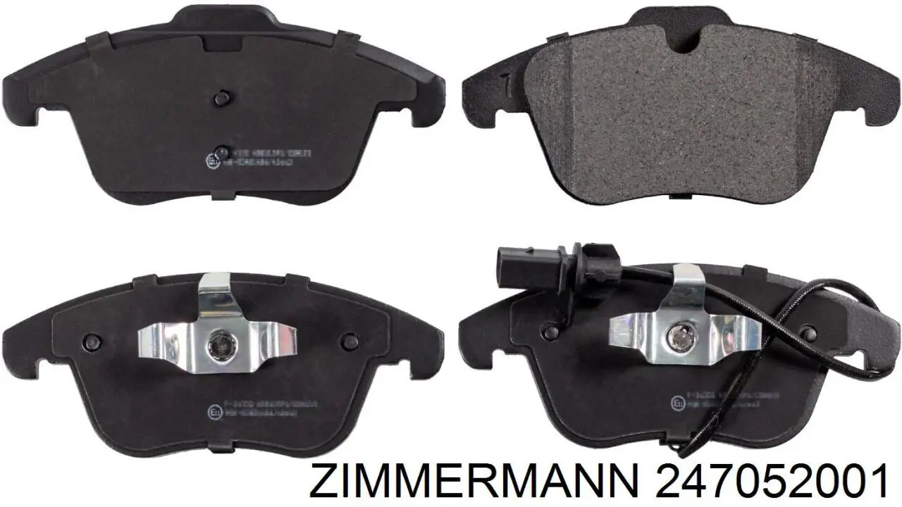 Гальмівні колодки Zimmermann 247052001 ціна, від 66.79 USD