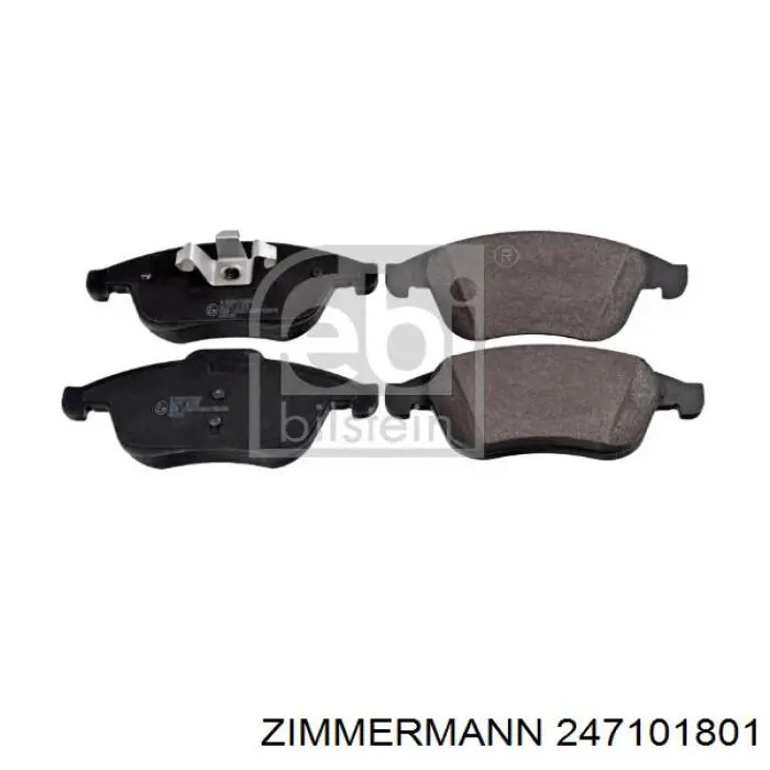 Гальмівні колодки Zimmermann 247101801 ціна, від 25.86 USD
