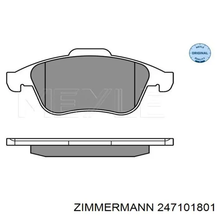 247101801 Zimmermann Передні гальмівні колодки