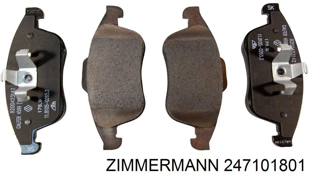 Тормозні колодки Zimmermann 247101801