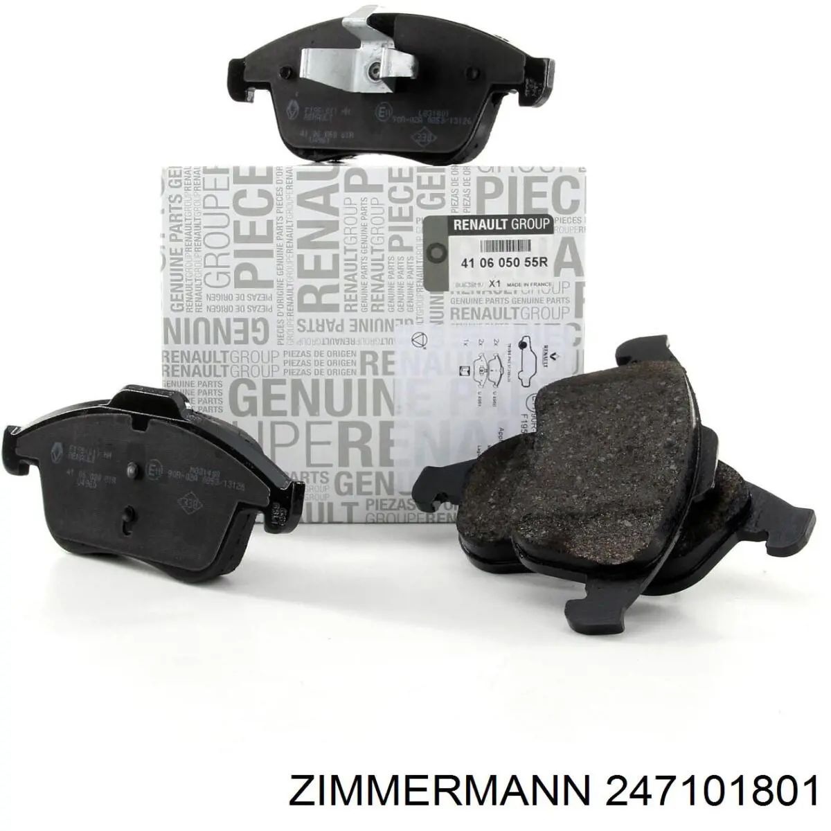 Купити 247101801 Zimmermann Колодки гальмівні передні, дискові