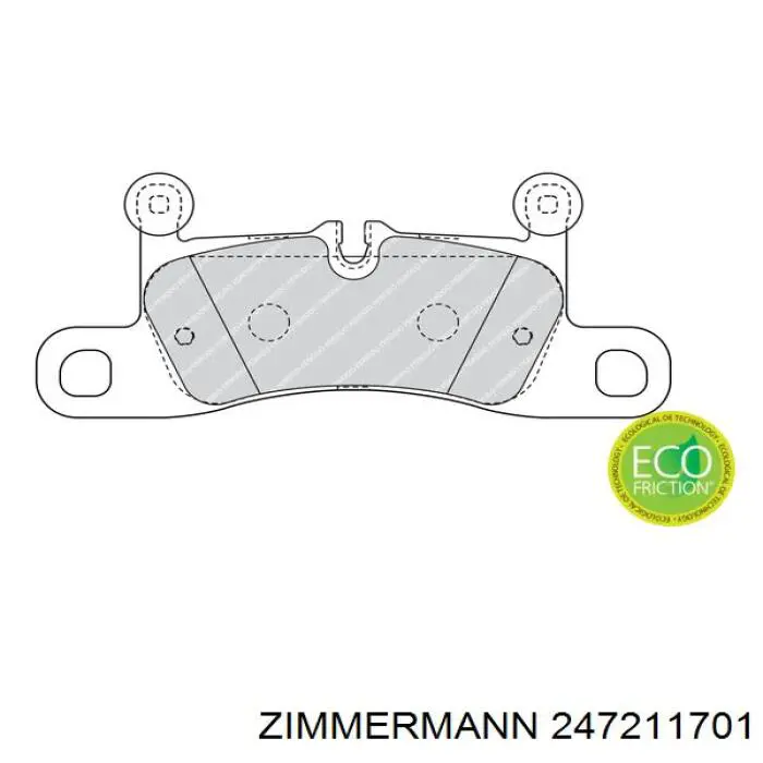 Купити 247211701 Zimmermann Задні колодки