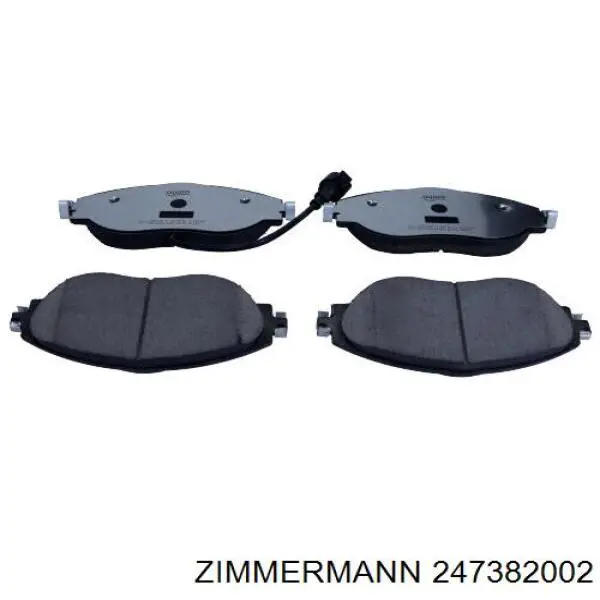 247382002 Zimmermann колодки гальмівні передні, дискові