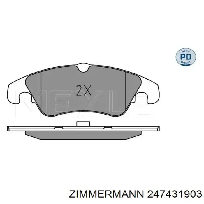 247431903 Zimmermann Передні гальмівні колодки