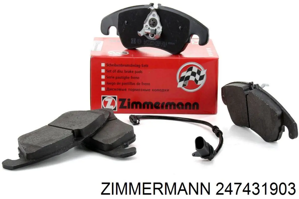 Гальмівні колодки Zimmermann 247431903 ціна, від 86.57 USD