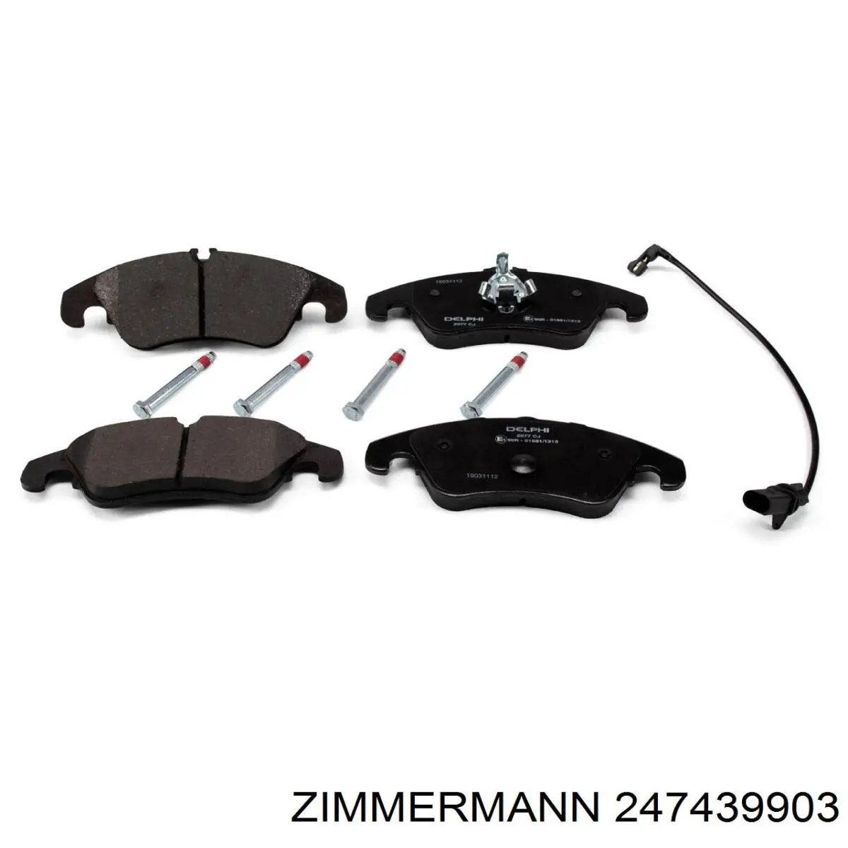 Гальмівні колодки Zimmermann 247439903 ціна, від 72.03 USD