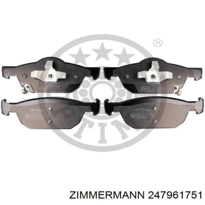 Гальмівні колодки Zimmermann 247961751 ціна, від 24.55 USD