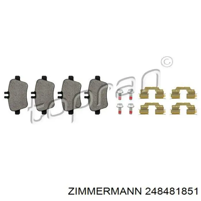 Купити 248481851 Zimmermann Задні колодки