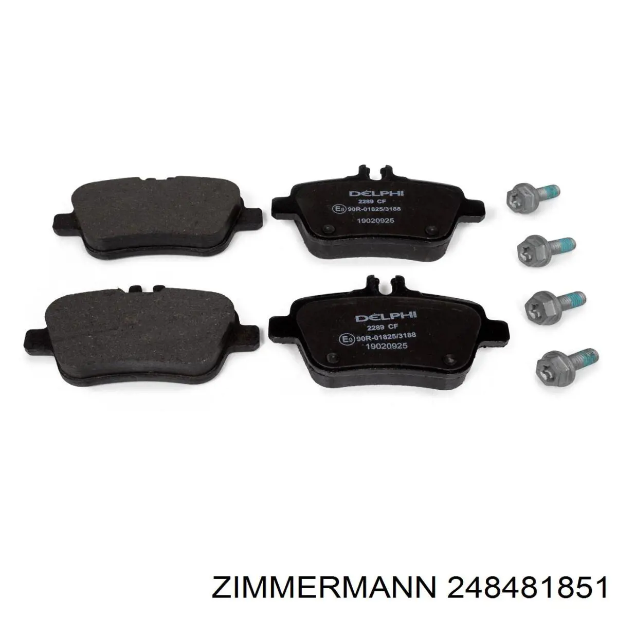 248481851 Zimmermann Колодки гальмівні задні, дискові