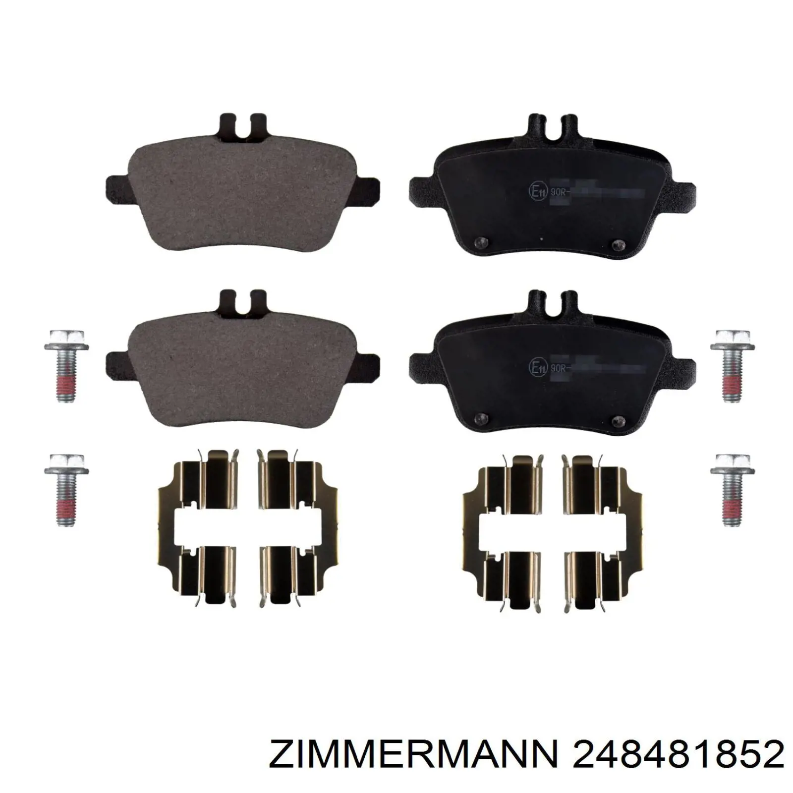 248481852 Zimmermann Колодки гальмівні задні, дискові