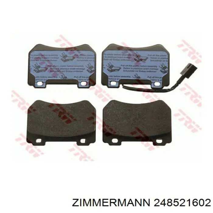 Гальмівні колодки Zimmermann 248521602 ціна, від 37.13 USD